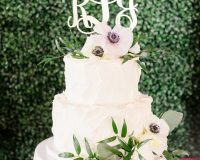 Wedding Cake with Anemone Flowers