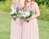Junior Bridesmaids Holding Bouquets