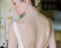 Low back wedding dress