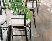 Greenery on chairs