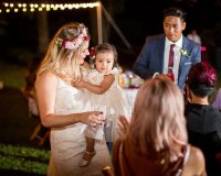bride and daughter