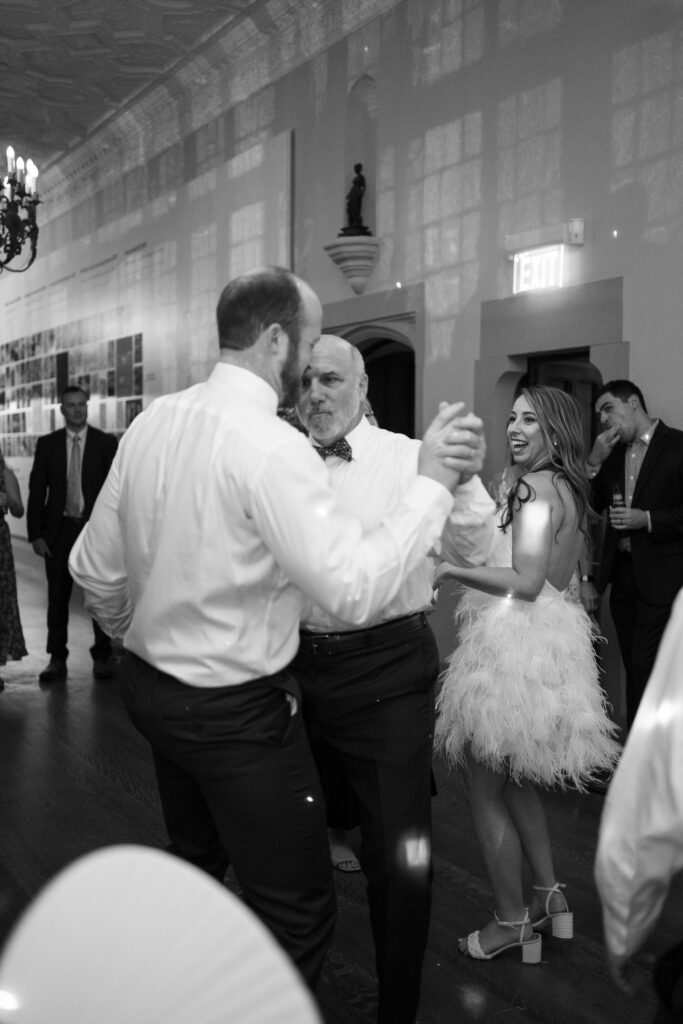 Father and son dance at Sons wedding at The Branch Museum Richmond va