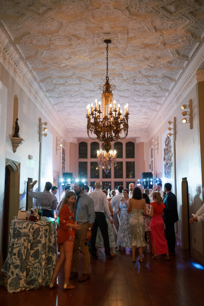Richmond wedding reception styled with vintage rentals, bold florals, and curated guest experiences by a Richmond-based wedding planner.